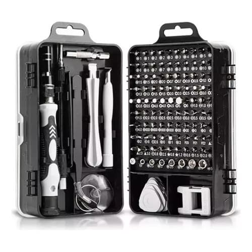 Kit Chaves Manutenção Celular Vídeo Game Eletrônicos 115 Pçs