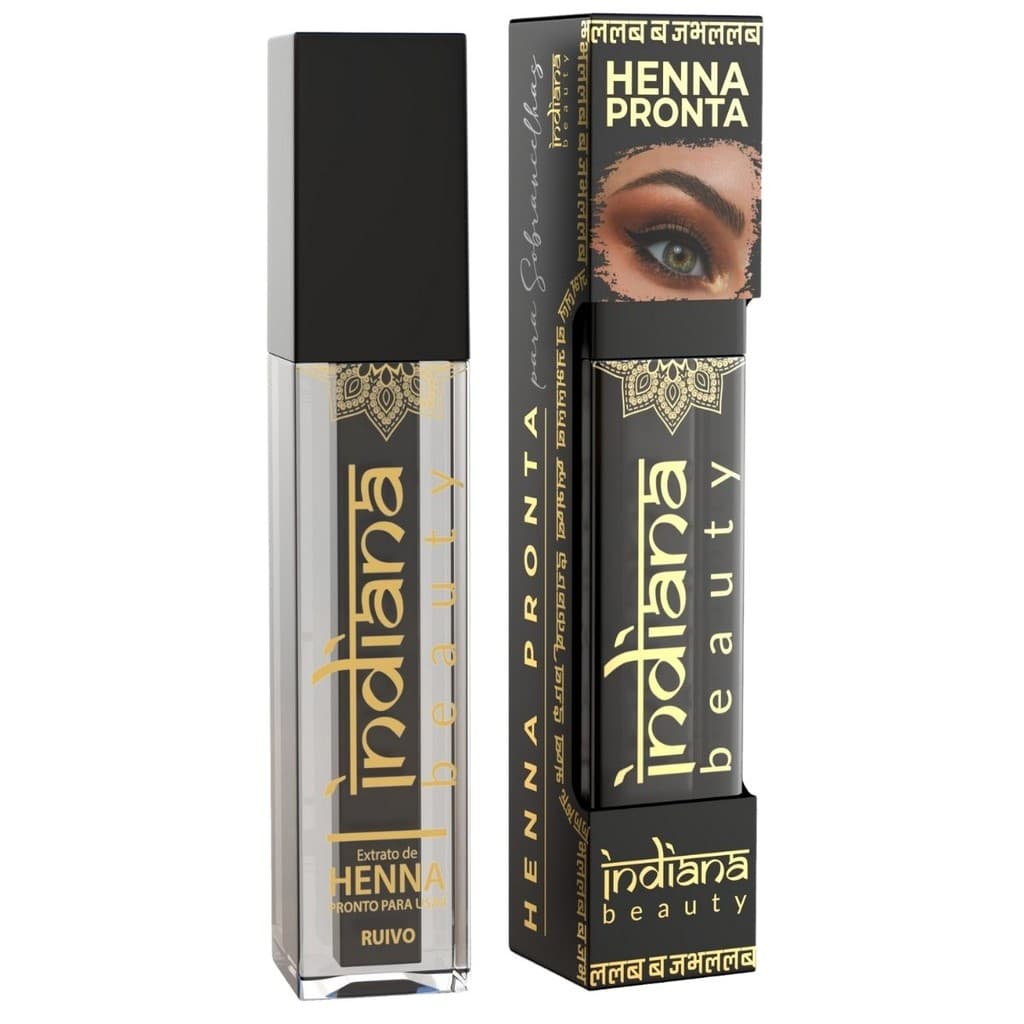 Henna Para Sobrancelhas Ruivo Indiana Beauty Pronta Para Uso 4 g Designer Henna Indiana