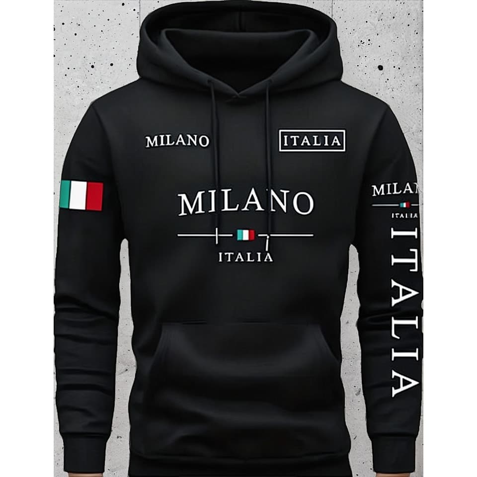 Moletom Masculino Canguru Moda Streetwear Italia 87