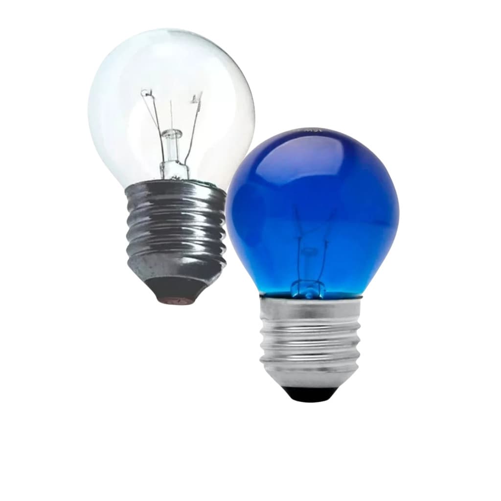 Kit 10 Lâmpadas De Luzes Incandescente Bolinha Para Decoração Abajur 15w E27 110/127v