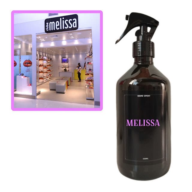 Home Spray Aromatizador Insp Loja MELISSA Cheirinho da Sandalia Melissa 500ml