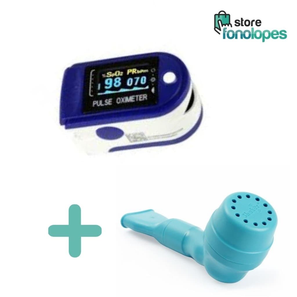 KIT Respiratório - 1 Oxímetro + 1 Shaker Classic NCS