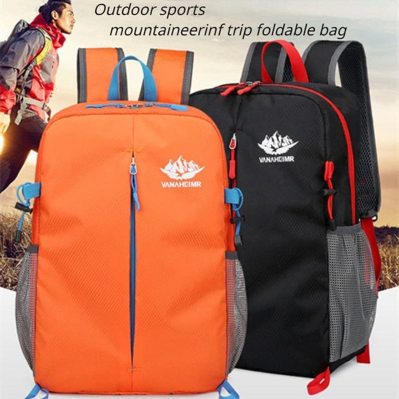 Mochila De Viagem Ao Ar Livre Portátil Impermeável Dobrável De Grande Capacidade Esportes-Radimi