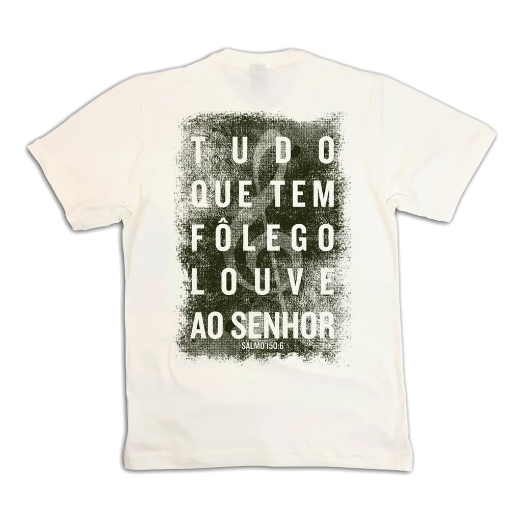 Camiseta Masculina Salmos 150:6 Evangélica Gospel Estampada
