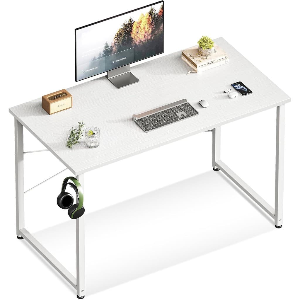 Escrivaninha Mesa Multiuso Escritorio Branca 90X45 cm MDF Home Office Quarto Moderna Qualidade
