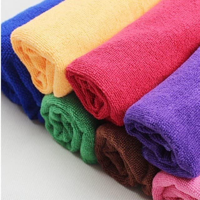 Kit C/10 Toalhas Multiuso 30x30cm Super Absorção Pano De Microfibra Para Limpeza