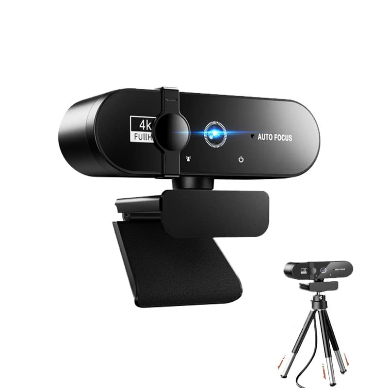 Hd Full 4k Câmera Webcam Para Computador Visão 360º+ Microfone Com Cancelamento De Ruído