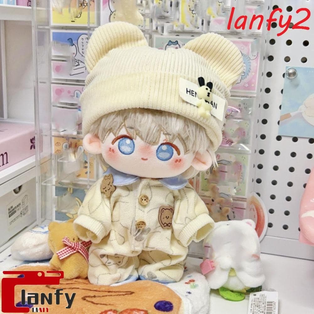 LANFY Conjunto De Roupas De Bonecas De Pelúcia , Troca Boneca De Algodão De 20cm , Acessórios De Brinquedo