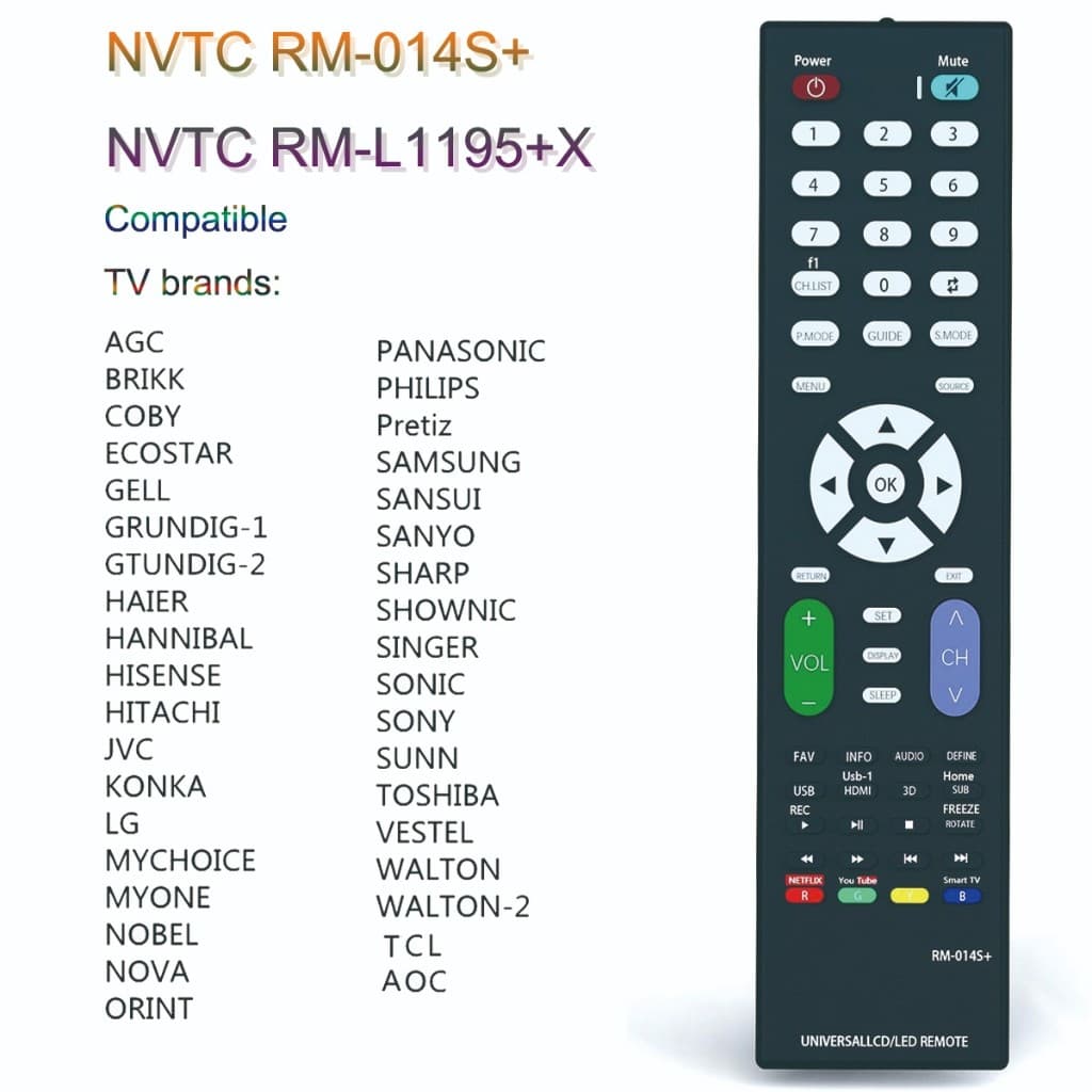 Mais Novo Controle Remoto Universal RM-014S + Adequado Para Tv LED/LCD Smart Television Eletrodomésticos