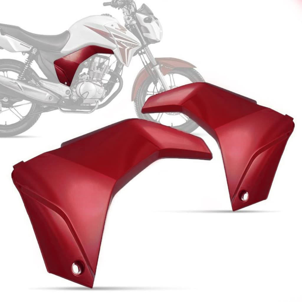 Tampa Lateral B Pro Tork Moto  Titan 150 Esd/ex 2014 Diversas Cores Par