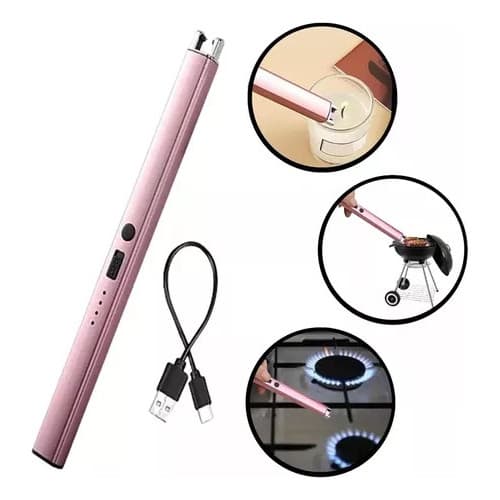 Acendedor de fogão Isqueiro Elétrico Faísca Com Arco Plasma Recarregável Usb Luxo Luxary + flexível Esqueiro
