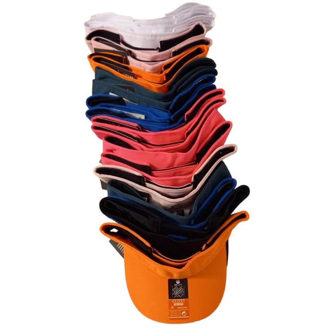 Kit de 7 Viseiras Lisas Unissex  Sol Praia Verão Caminhada
