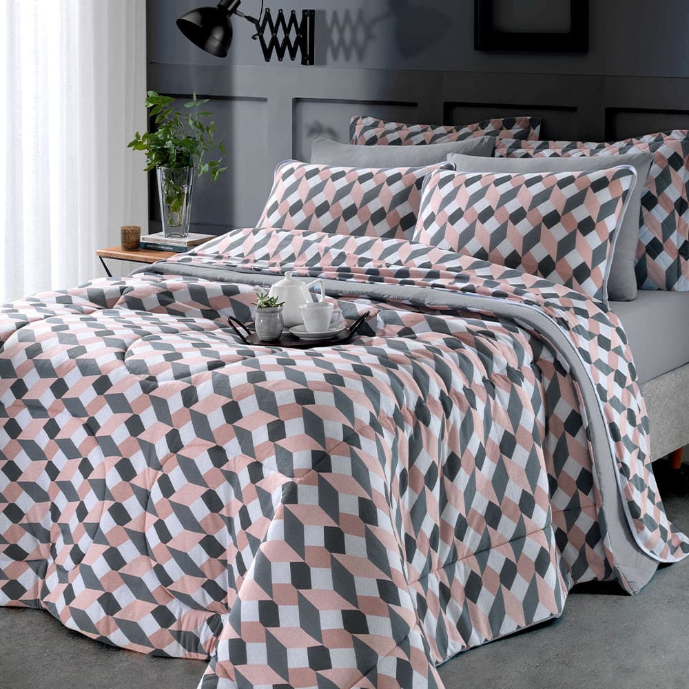 Lençol Casal Em Malha 100% Algodão Estampado Vivaldi