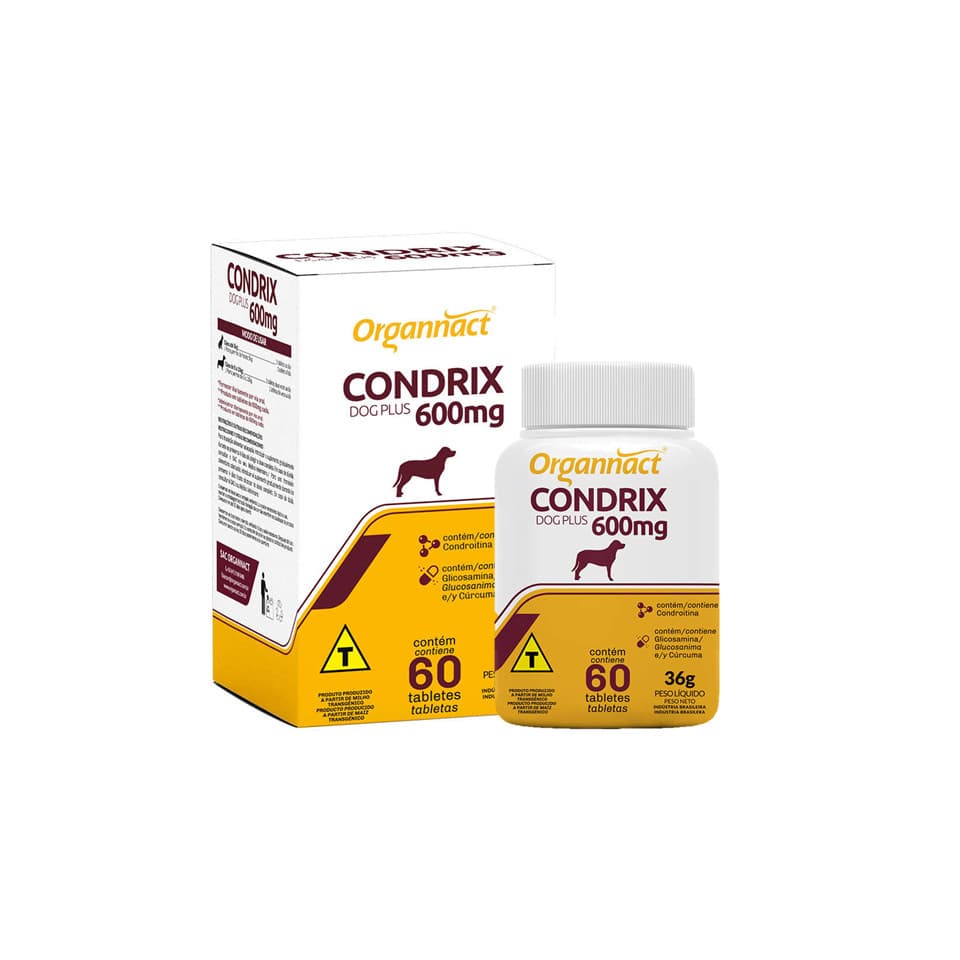 Condrix Dog Tabs Plus 600 Mg C/ 60 Tabletes - Organnact