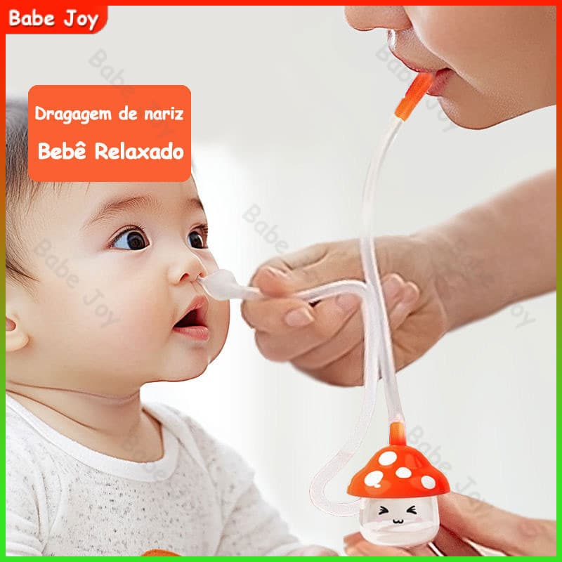 Aspirador Nasal Infantil Meleca para Bebê Lavagem e Higiene Nasal Com Sucção E Fluxo De/Cateter