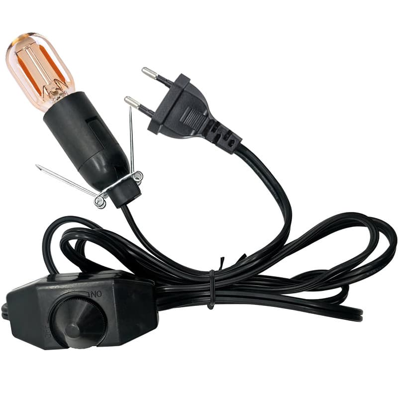 Cabo De Lâmpada De Sal Do Himalaia Com Interruptor Dimmer E14 Hanglamp Holder Lâmpadas Tomada Plugue Ue 1.8m Alimentação