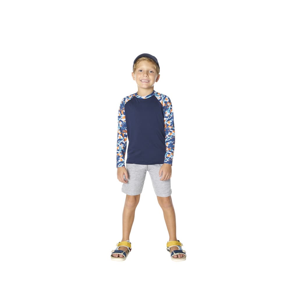 Camiseta Térmica Infantil Proteção Solar Uv PRAIA PISCINA