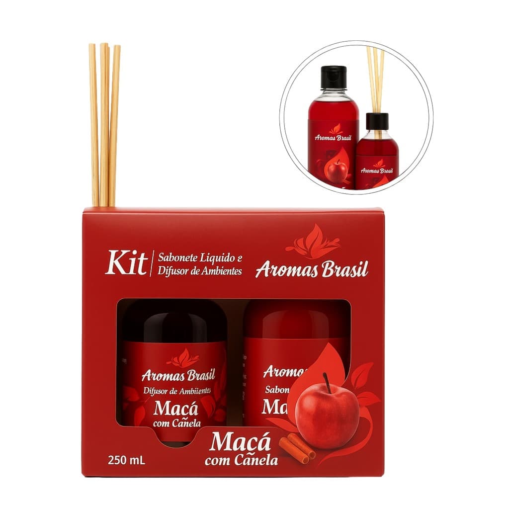 Kit Difusor + Sabonete 250ml Kit Lavabo Completo