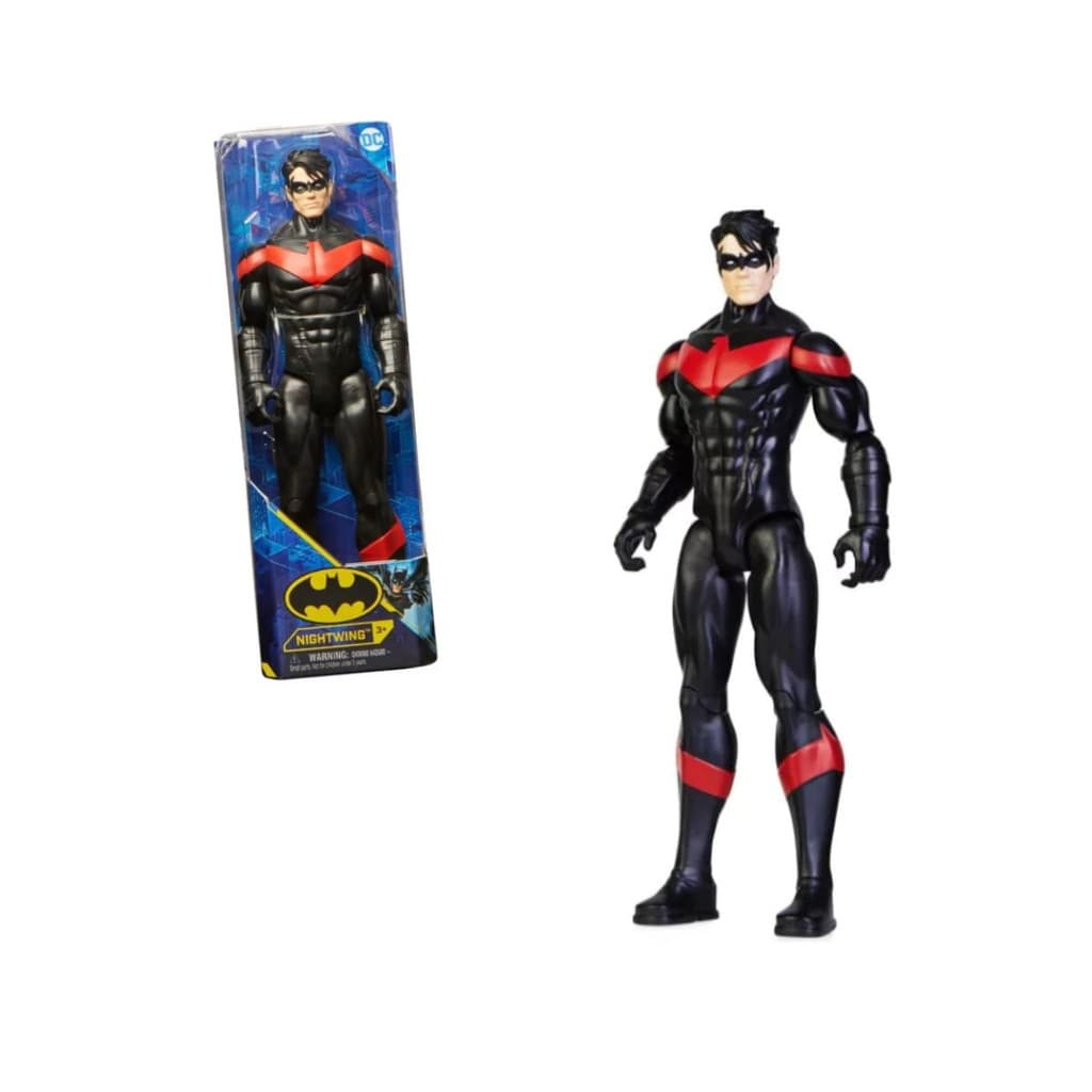 Boneco DC Batman 30cm Nightwing Vermelho