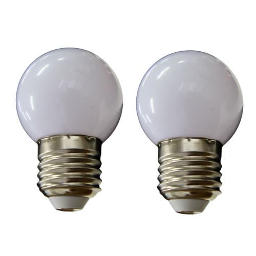 Kit 2 Lâmpada 3W E27 Branco Frio Iluminação Decorar Casa Quarto Sala Abajur Varal de Luz Jardim Casamento Evento Revenda
