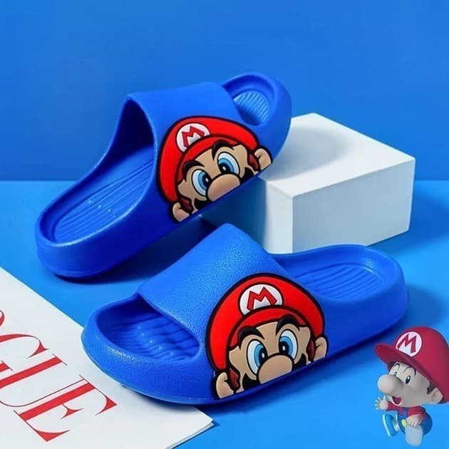 Chinelo Slide Infantil Mario Bros Leve e Confortavel limaprooutlet