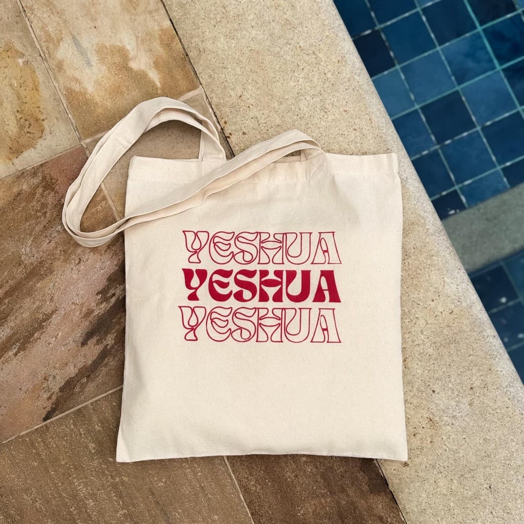 Ecobag Sacola em Sarja Algodão Cru - Yeshua