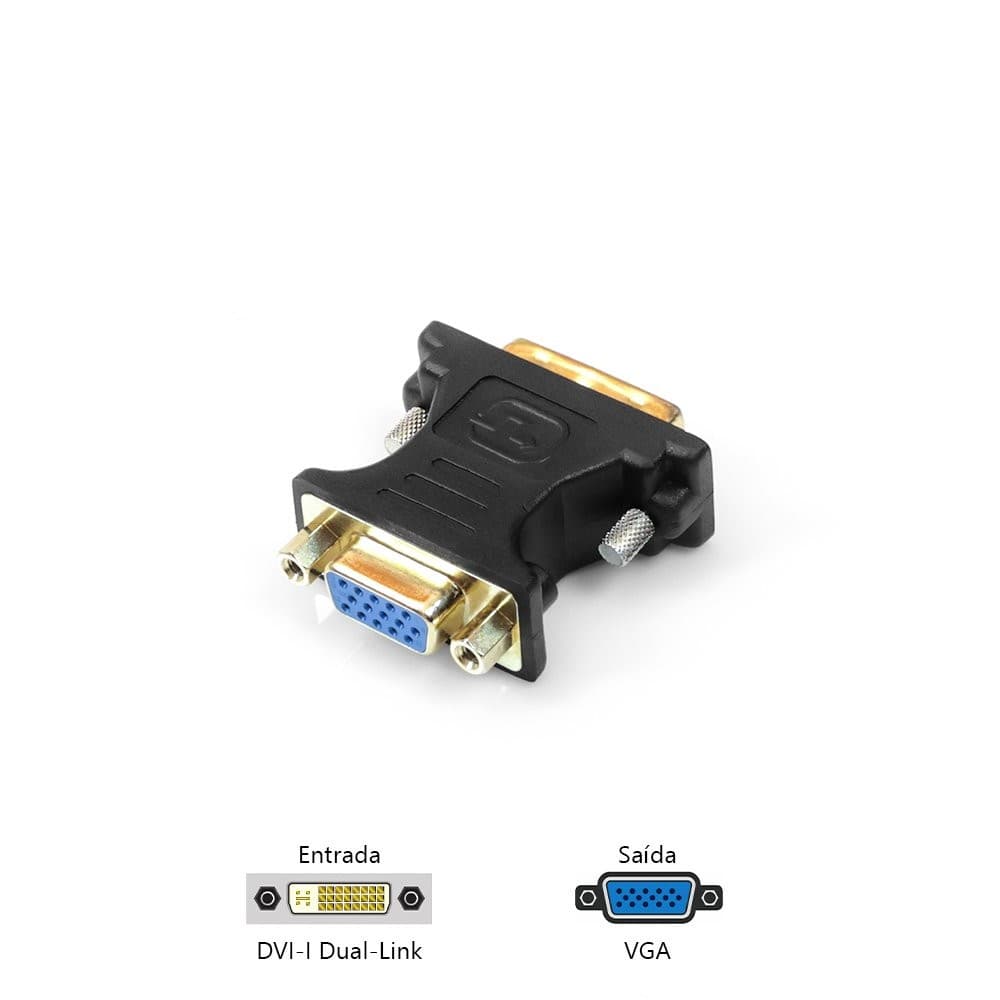 Adaptador DVI M X VGA F ADP-DVIVGA10BK Plus Cable