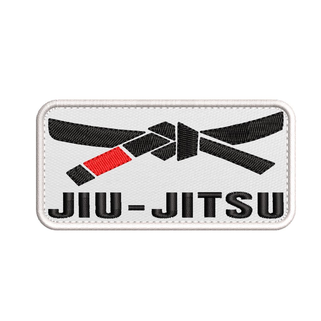 Patch Bordado faixa jiu jitsu 10x5cm