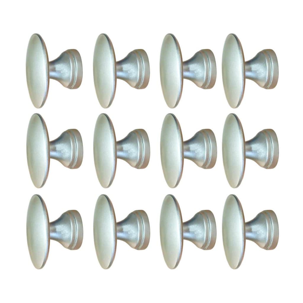 Kit 12 Puxadores Para Móveis Porta Gaveta Armário Ponto Redondo
