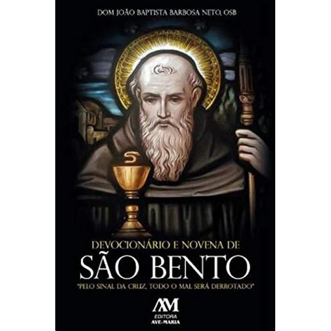 Livro  Devocionário e novena de São Bento Católico Claretiano Editora Ave Maria
