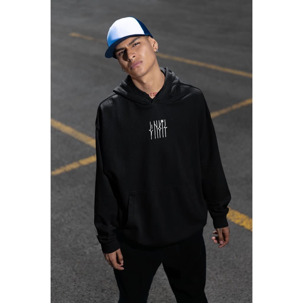Blusa De Frio Moletom Canguru Estilo de Rua Pichação Énois