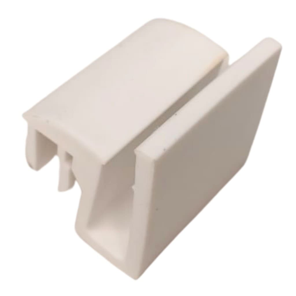 Guia do box de vidro do banheiro parte inferior da porta cor branco