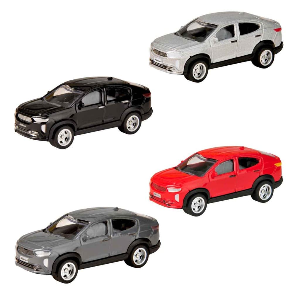 Carrinho De Metal Fiat Fastback 1:64 Original Pneus De Borracha, Miniatura Colecionador - CKS Toys