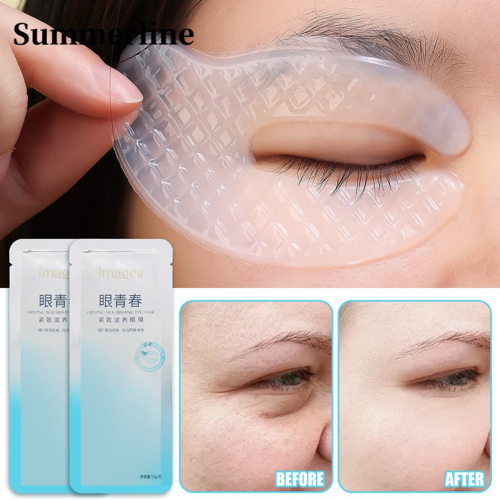 Máscara Para Os Olhos De Colágeno Anti-Olheiras Removedor De Bolsas-Niacinamida Hidrolisada Cosméticos De Beleza Facial