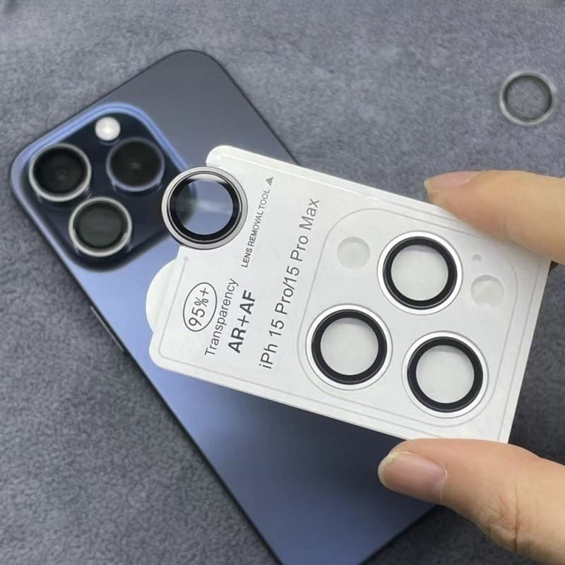 Novo Protetor De Lente De Câmera De Fácil Instalação E Remoção Para iPhone 16 11 12 13 14 15 Pro Max Plus Mini Desert Ti