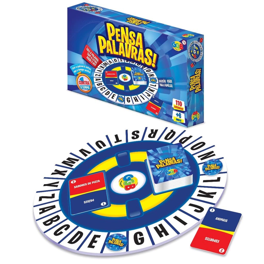 Brinquedo Infantil Jogo Tabuleiro Pensa Palavras! Diversão