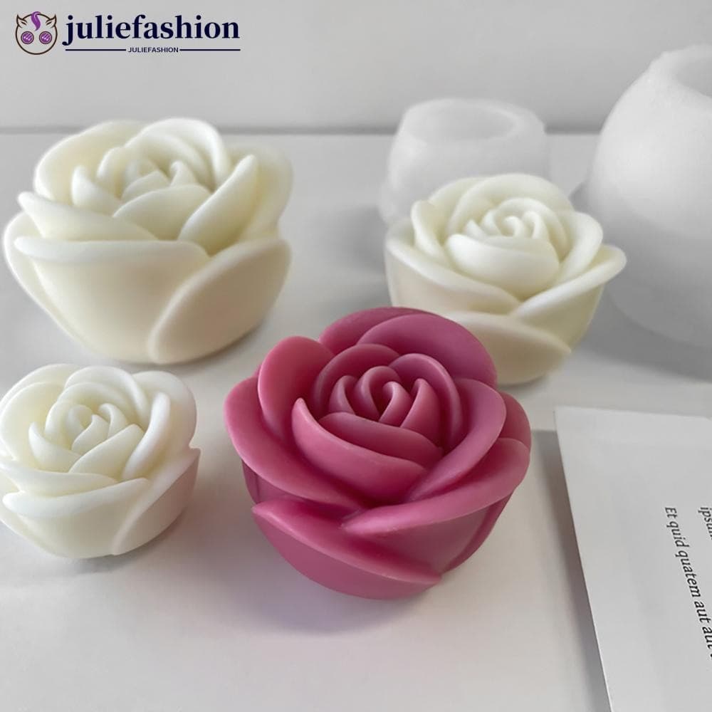 JULIEFASHION Flor Molde De Vela De Silicone 3D Peônia Sabão Fundição De Resina De Gesso DIY Ferramenta De Cozimento De B