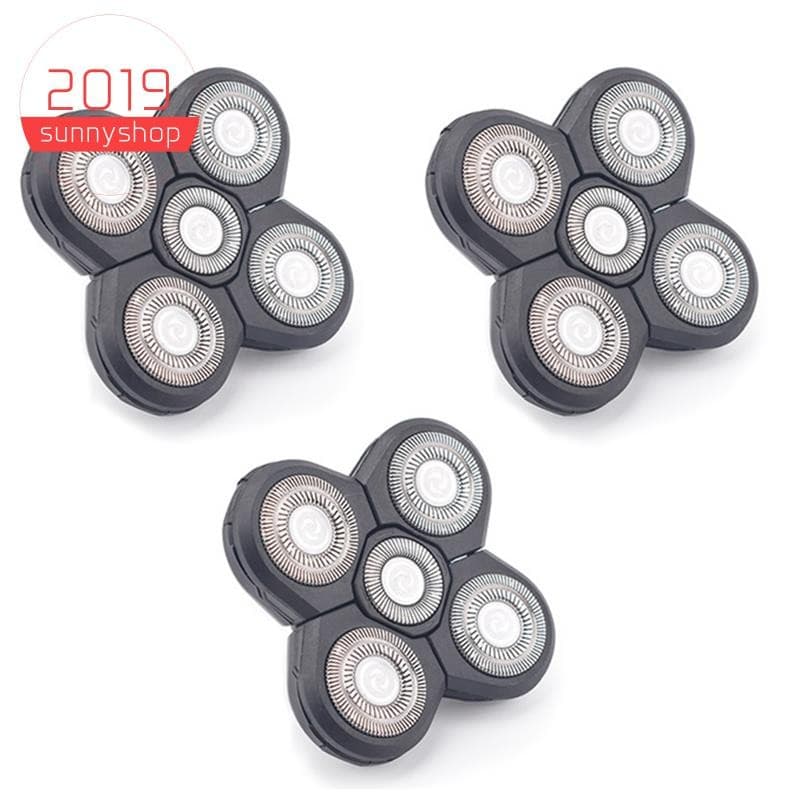 💖3 Pcs Substituição Cabeça De Barbeador Elétrico 5 Cortador Flutuante Lâmina De Aço Inoxidável À Prova D'água