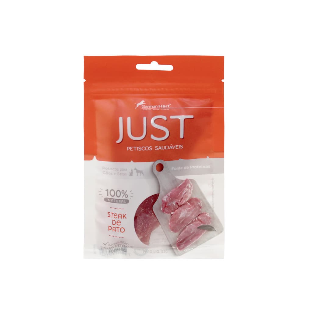 Petisco Natural Just Steak de Pato para Cães e Gatos 55g