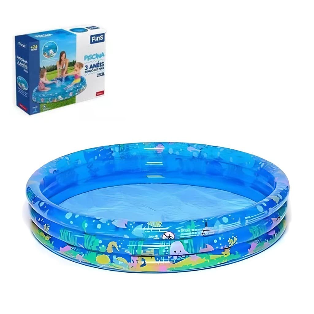 Piscina Inflável Infantil 253L Wellmix