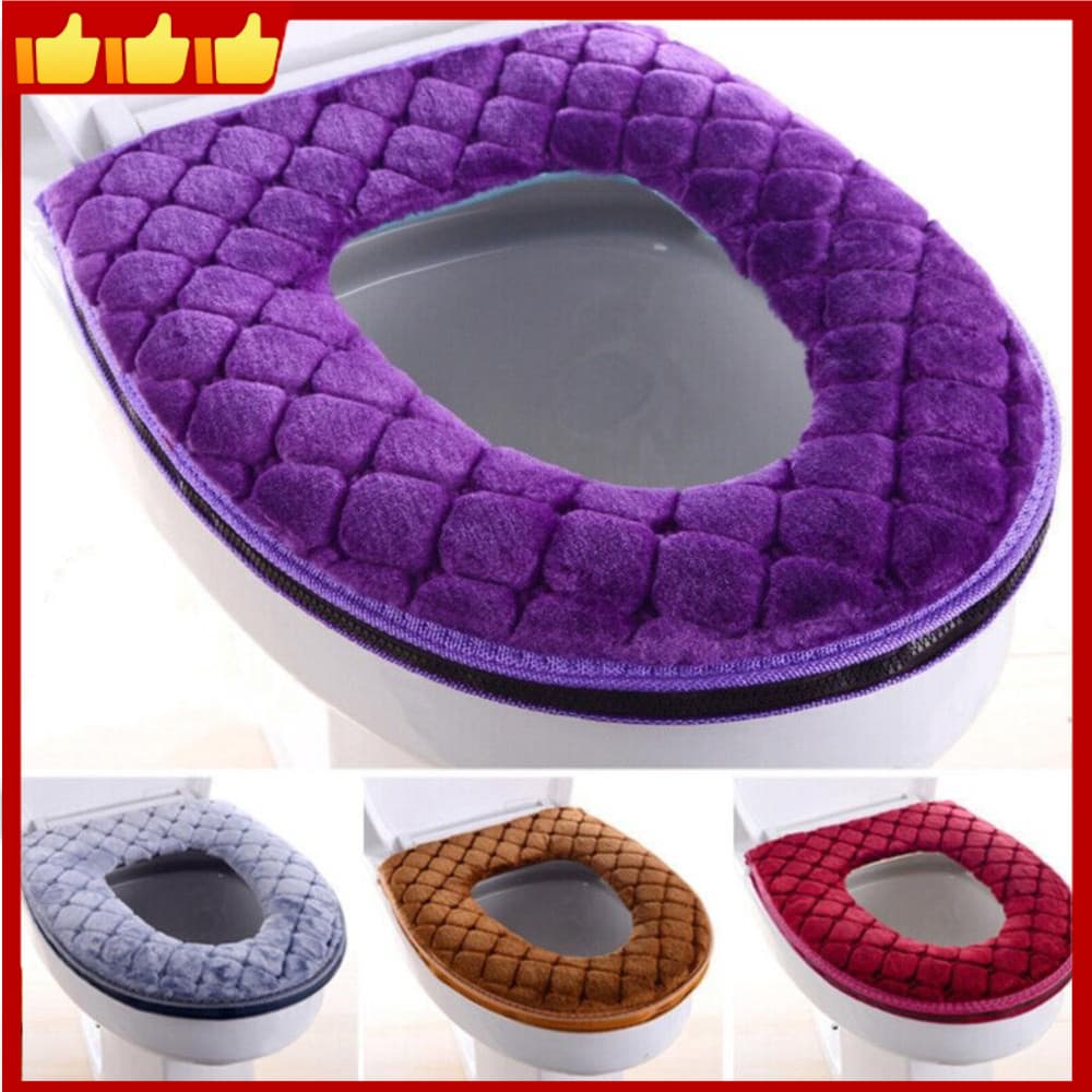 Closestool Almofada Mais Quente Macia Lavável Capa De Assento Do Vaso Sanitário Amortecido Macio Acessório Banheiro Para