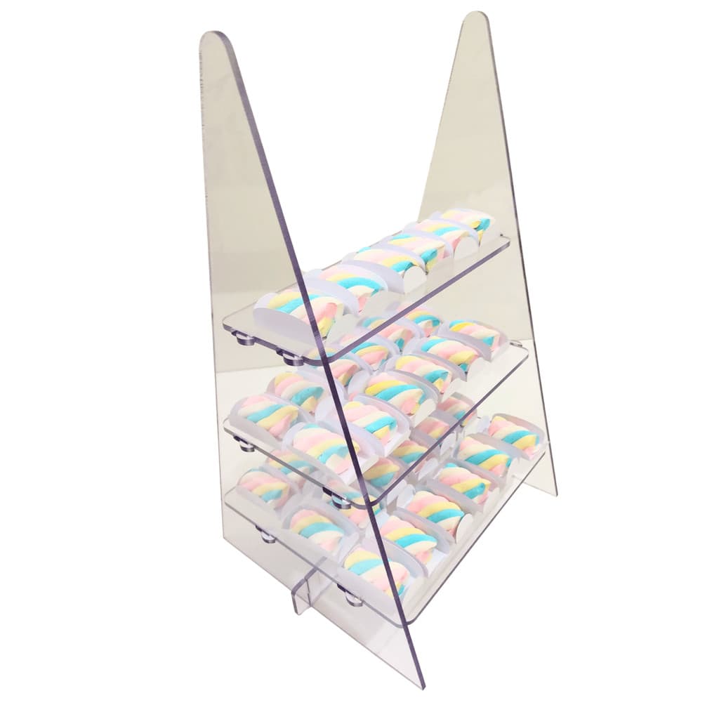 Porta Doces Escada Decoração Festas Acrilico Transparente