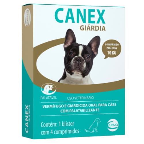 Vermífugo para Cães Canex Giárgia Ceva - KIT 4-8 ou 12 Comprimidos