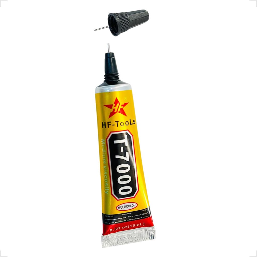 Cola T-7000 15ML Liquida Adesiva Alta Adesão Durabilidade Multiuso Profissional Preta