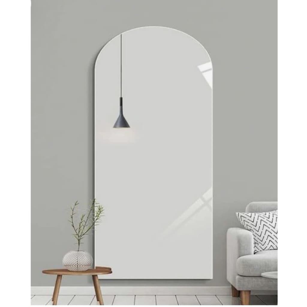 Espelho Semi Oval Orgânico 120x50 Lapidado Decorativo C/Fita Dupla Face (SEMI OVAL)