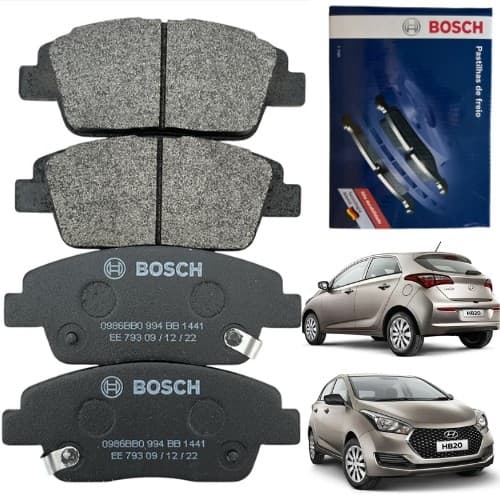 Pastilha De Freio Hb20 Hb20s 1.0 2012 2013 2014 2015 2016 2017 2018 2019 Dianteira Bosch
