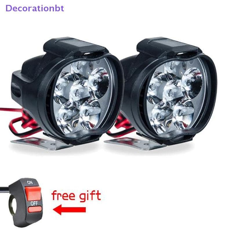 Decorationbt 1 LED Farol De Motocicleta Branco Super Brilhante 6 Holofote De Trabalho Novo
