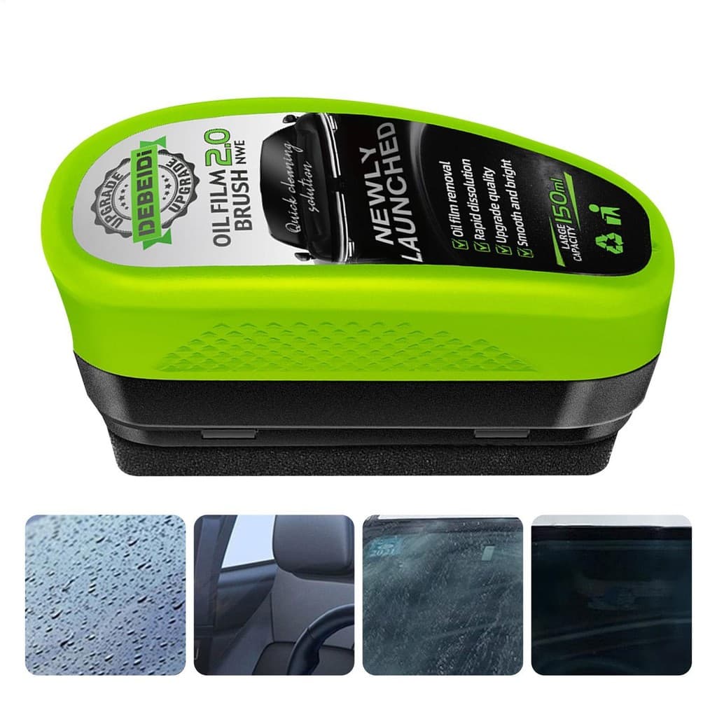 Filme De Óleo De Vidro Do Carro Limpar Limpador Placa De Limpeza Revestimento Para Pára-Brisa cupionbr