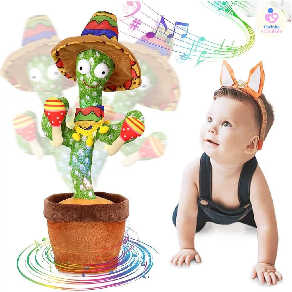 Cacto Brinquedo Falante Dançante Músicas Repete Falas Presentes Infantis Natalinos