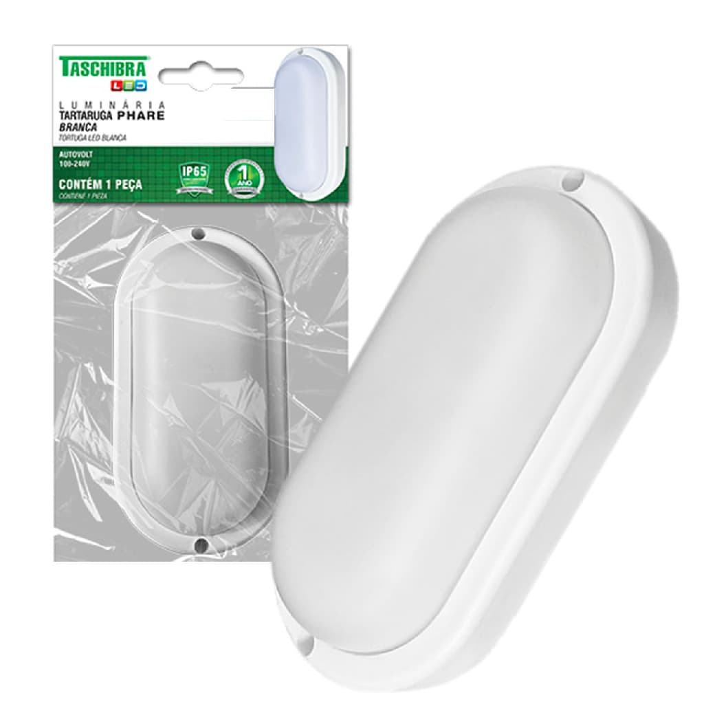 Kit 5 Arandela Tartaruga Led Branca IP65 32w Branco Neutro 4000K